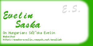 evelin saska business card